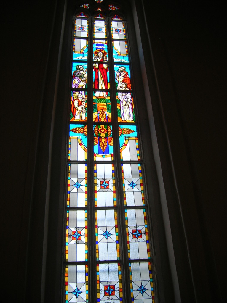 Stained glass window restoration