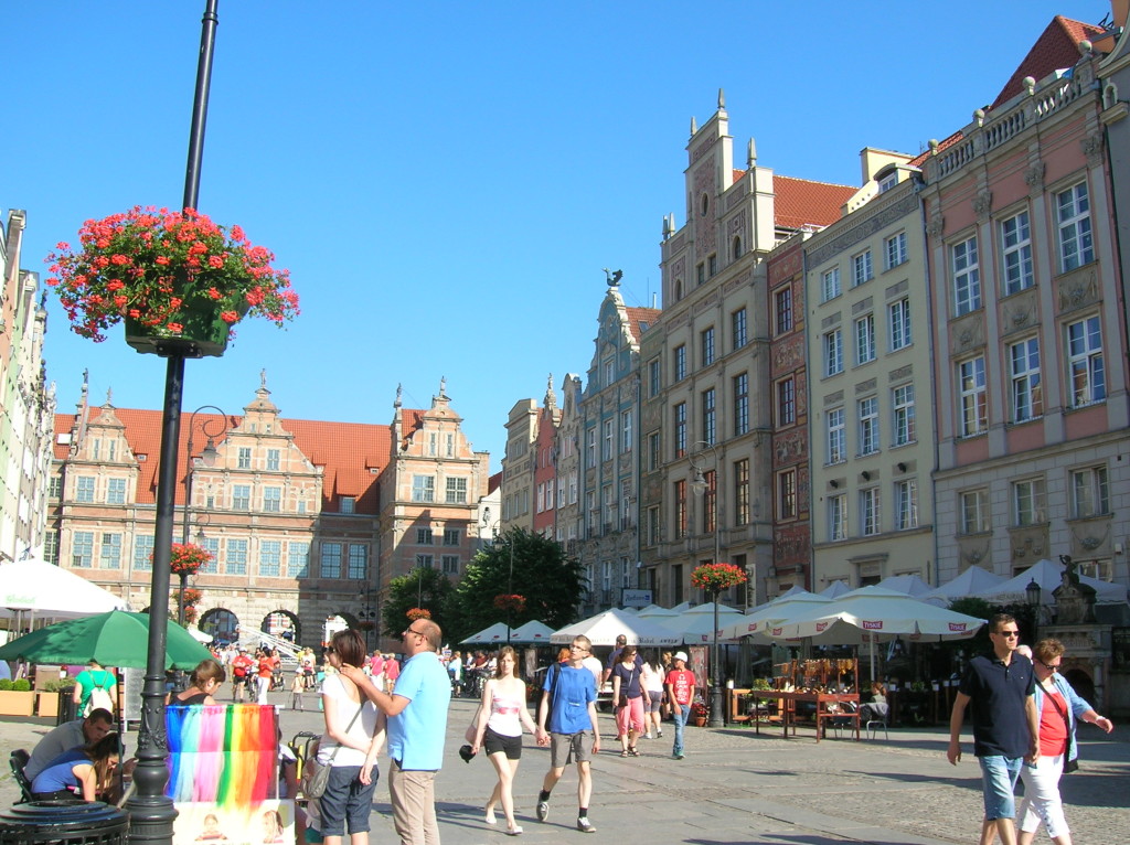 Typical street scene in Gdansk
