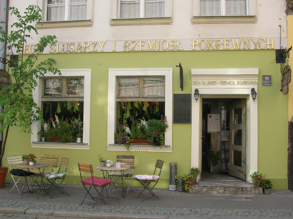 One of the many sidewalk cafes we saw in Poznan