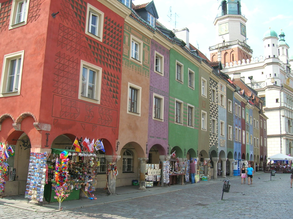 Street in the old town portion of Poznan