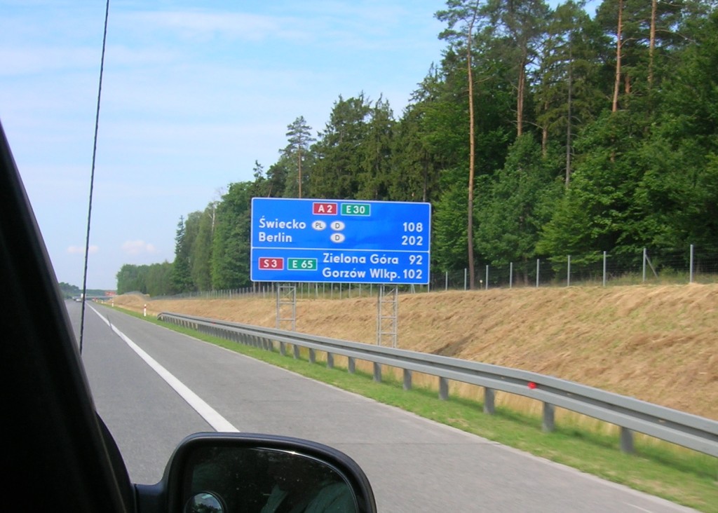Road sign to Berlin