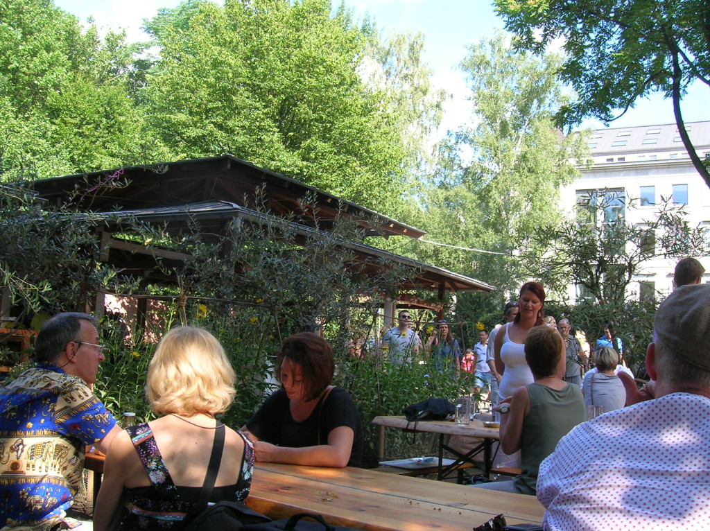Beer Garden near our hotel in Berlin