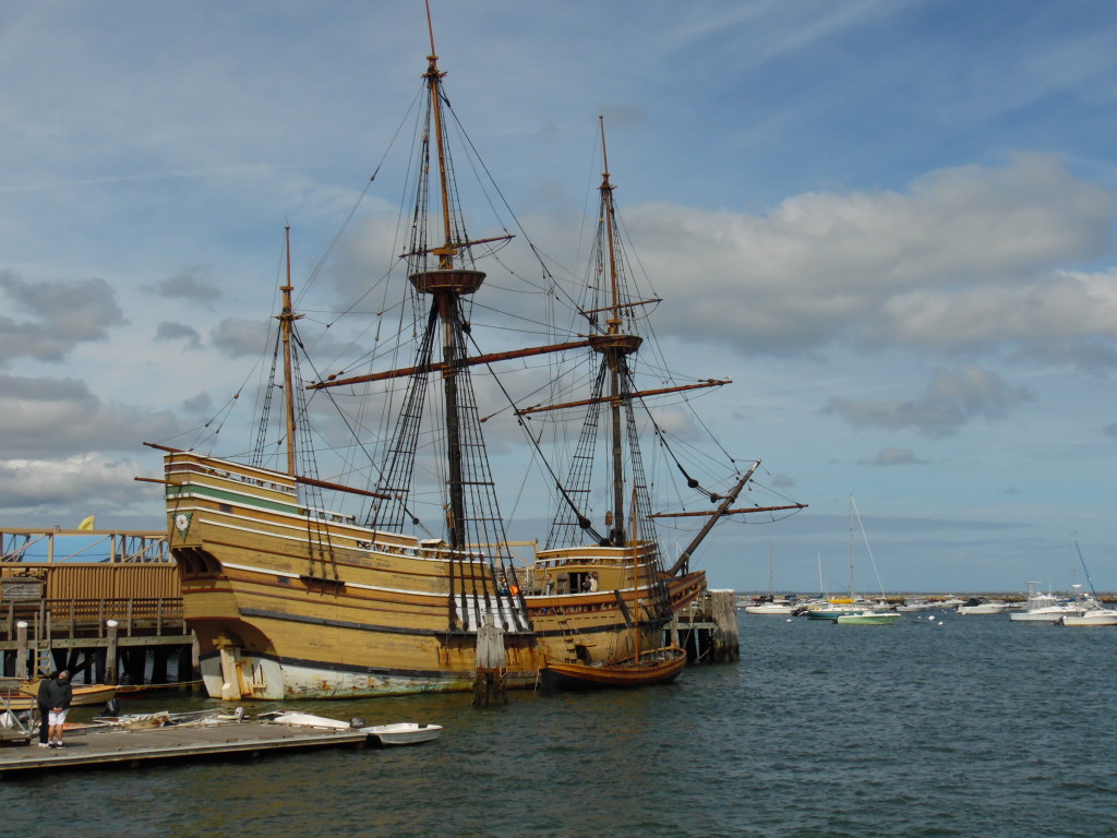 The Mayflower II....a rep[ca of the orignial. Can you believe this carried around 150 passengers on the original voyage